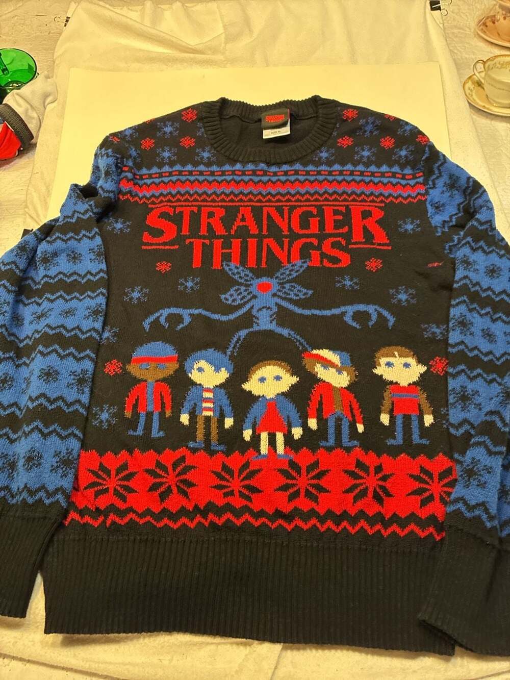 Stranger Things Demogorgon Ugly Christmas Sweater
